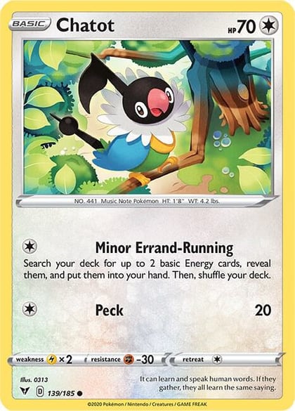 Chatot, SWSH04: Vivid Voltage 139/185