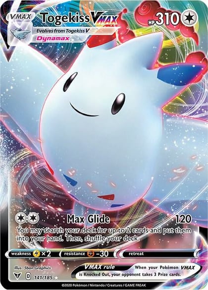 Togekiss VMAX, SWSH04: Vivid Voltage 141/185