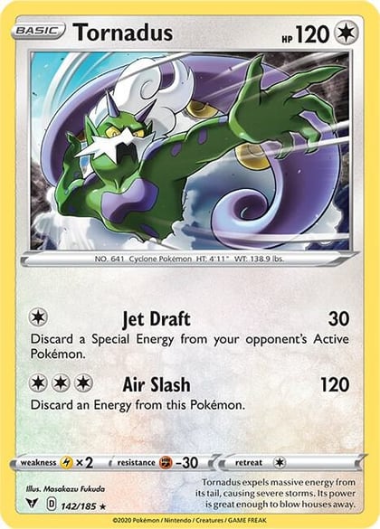 Tornadus, SWSH04: Vivid Voltage 142/185
