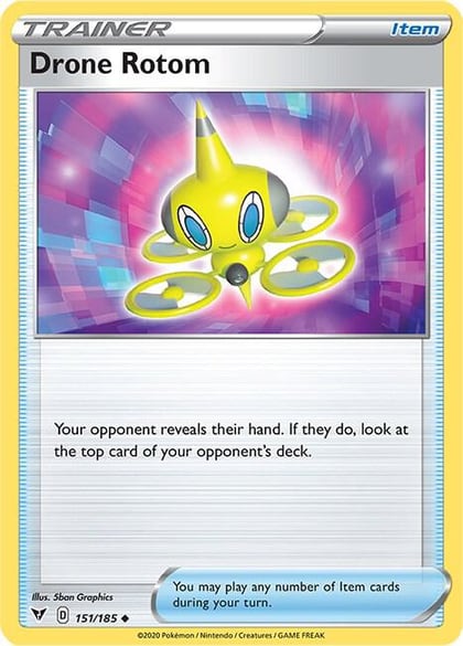 Drone Rotom, SWSH04: Vivid Voltage 151/185