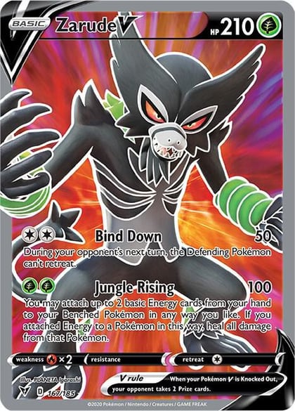 Zarude V (Full Art), SWSH04: Vivid Voltage 167/185