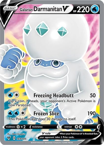 Galarian Darmanitan V (Full Art), SWSH04: Vivid Voltage 169/185