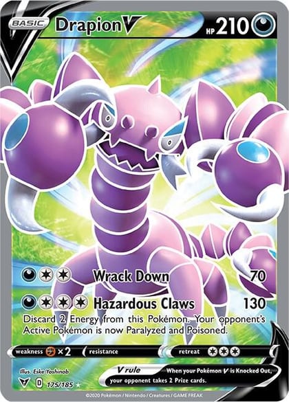 Drapion V (Full Art), SWSH04: Vivid Voltage 175/185