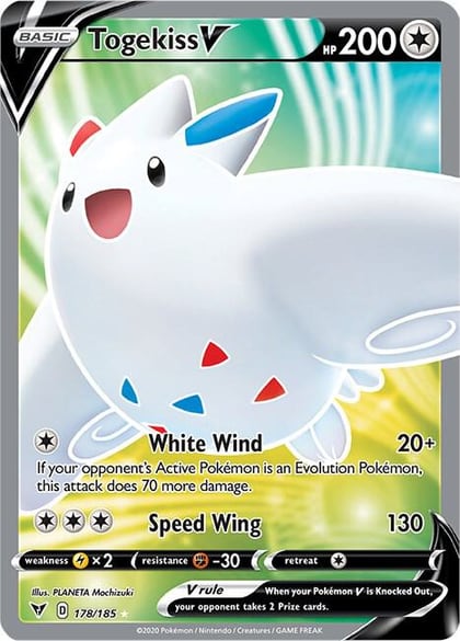 Togekiss V (Full Art), SWSH04: Vivid Voltage 178/185