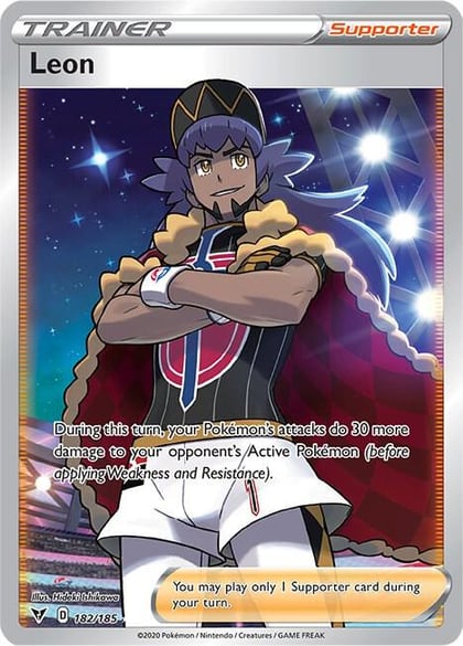 Leon (Full Art), SWSH04: Vivid Voltage 182/185