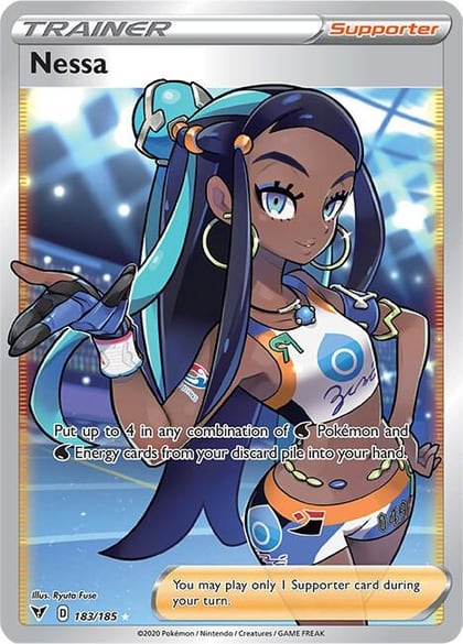 Nessa (Full Art), SWSH04: Vivid Voltage 183/185