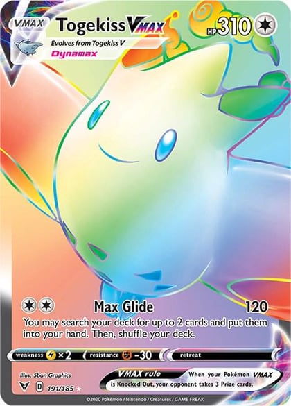 Togekiss VMAX (Secret), SWSH04: Vivid Voltage 191/185