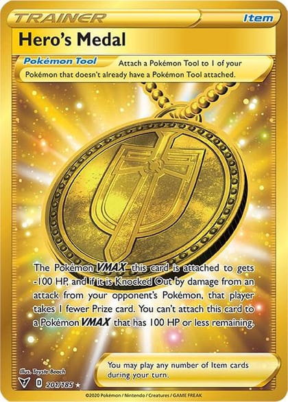 Hero's Medal (Secret), SWSH04: Vivid Voltage 201/185