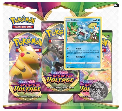 Vivid Voltage 3 Pack Blister [Sobble], SWSH04: Vivid Voltage P221744