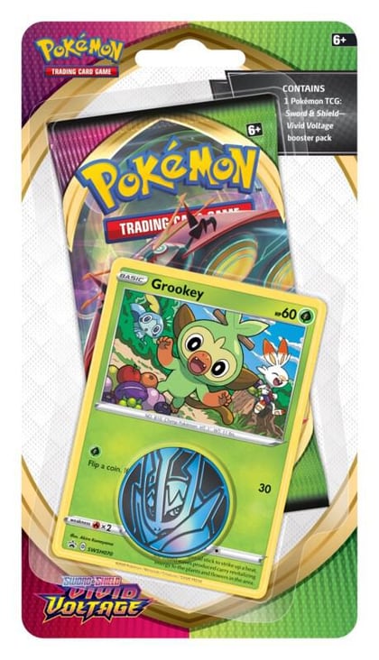 Vivid Voltage Single Pack Blister [Grookey], SWSH04: Vivid Voltage P221746