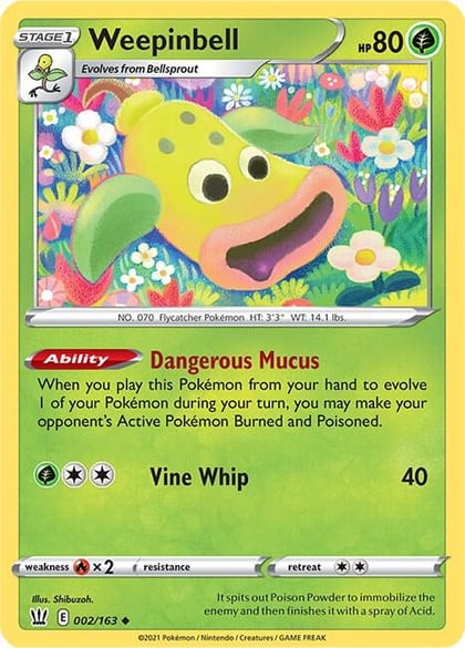 Weepinbell, SWSH05: Battle Styles 002/163