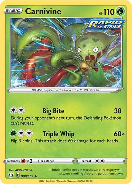 Carnivine, SWSH05: Battle Styles 009/163