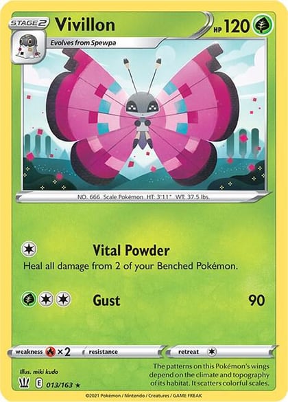 Vivillon, SWSH05: Battle Styles 013/163