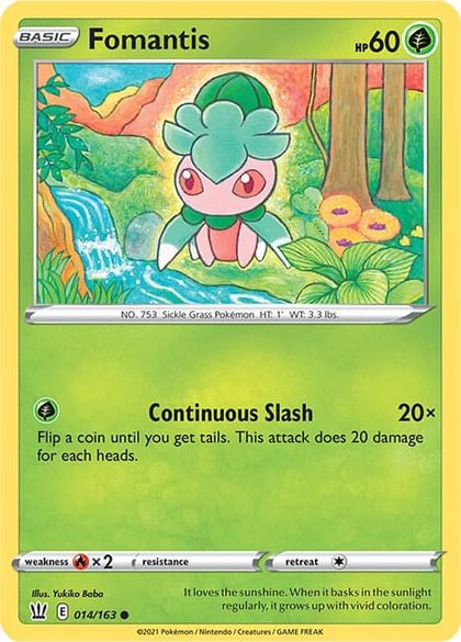 Fomantis, SWSH05: Battle Styles 014/163