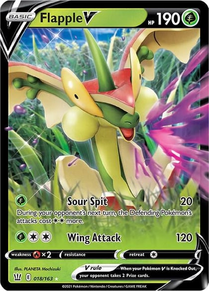 Flapple V, SWSH05: Battle Styles 018/163