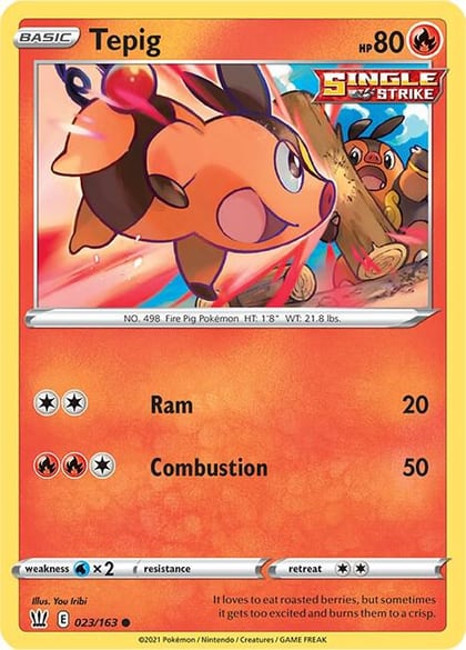 Tepig, SWSH05: Battle Styles 023/163