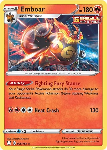 Emboar, SWSH05: Battle Styles 025/163