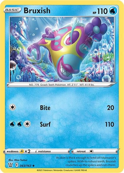 Bruxish, SWSH05: Battle Styles 043/163