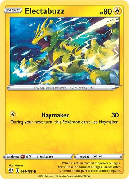 Electabuzz, SWSH05: Battle Styles 044/163