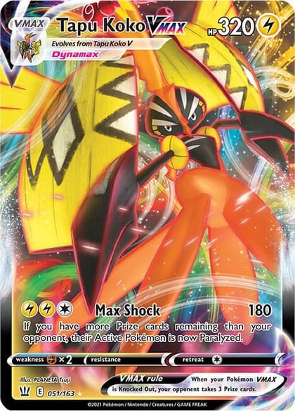Tapu Koko VMAX, SWSH05: Battle Styles 051/163