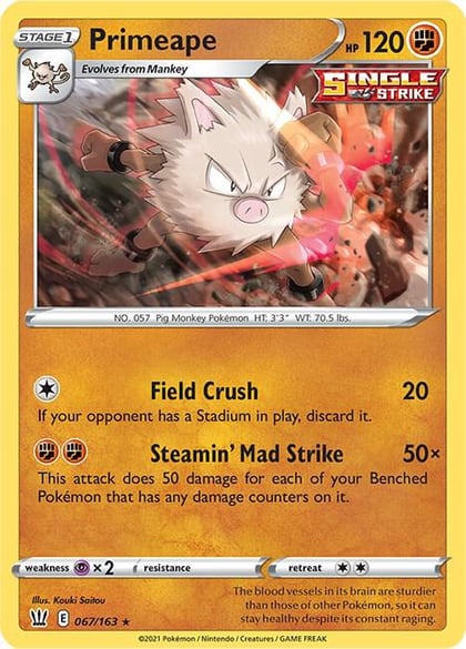 Primeape, SWSH05: Battle Styles 067/163