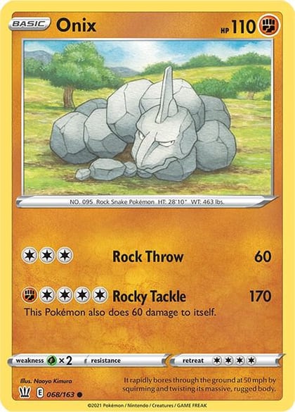 Onix, SWSH05: Battle Styles 068/163