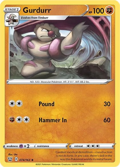 Gurdurr, SWSH05: Battle Styles 074/163