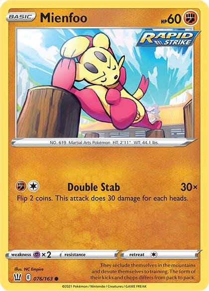 Mienfoo, SWSH05: Battle Styles 076/163