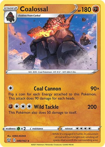 Coalossal, SWSH05: Battle Styles 080/163