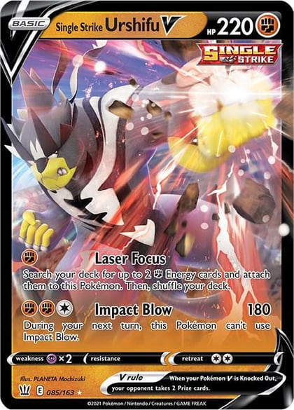 Single Strike Urshifu V, SWSH05: Battle Styles 085/163