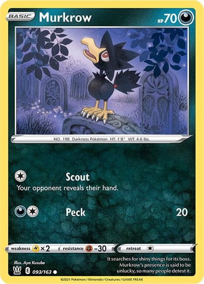 Murkrow, SWSH05: Battle Styles 093/163