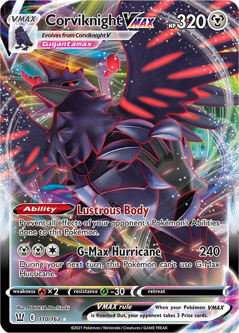 Corviknight VMAX, SWSH05: Battle Styles 110/163