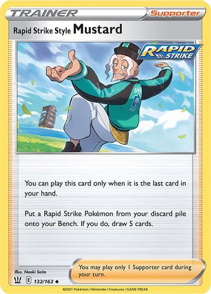 Rapid Strike Style Mustard, SWSH05: Battle Styles 132/163