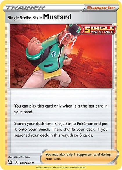 Single Strike Style Mustard, SWSH05: Battle Styles 134/163