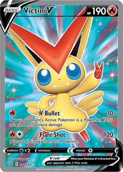 Victini V (Full Art), SWSH05: Battle Styles 144/163