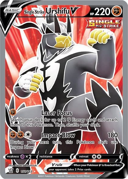 Single Strike Urshifu V (Full Art), SWSH05: Battle Styles 150/163