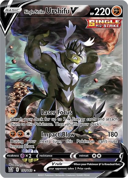 Single Strike Urshifu V (Alternate Full Art), SWSH05: Battle Styles 151/163