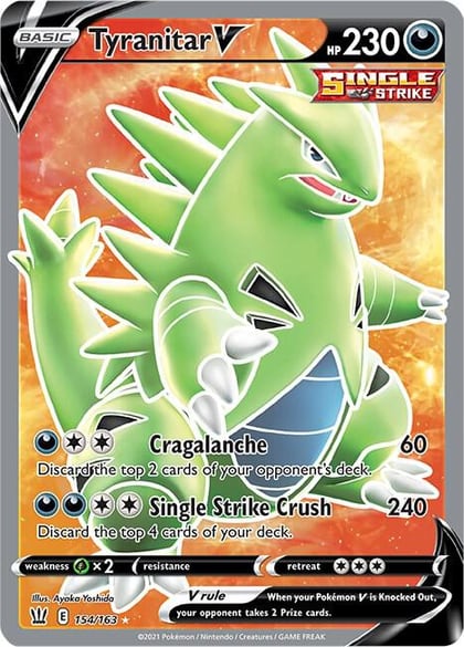Tyranitar V (Full Art), SWSH05: Battle Styles 154/163