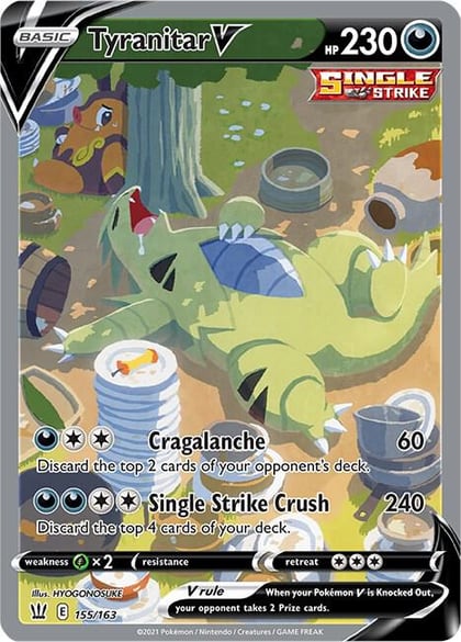 Tyranitar V (Alternate Full Art), SWSH05: Battle Styles 155/163