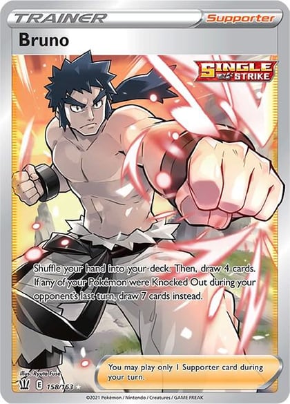 Bruno (Full Art), SWSH05: Battle Styles 158/163