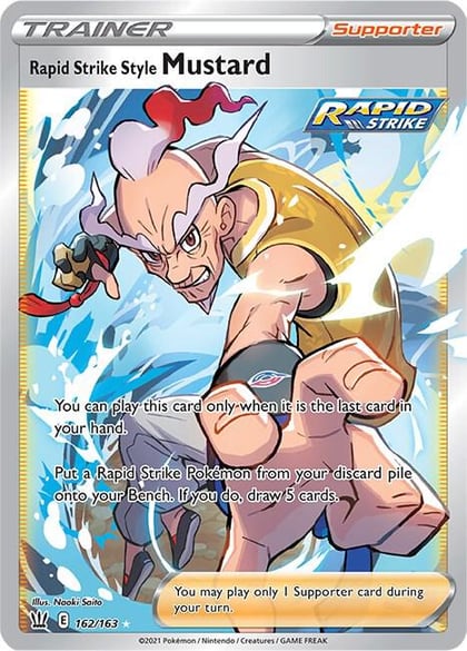 Rapid Strike Style Mustard (Full Art), SWSH05: Battle Styles 162/163
