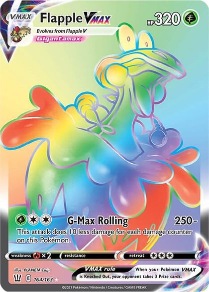 Flapple VMAX (Secret), SWSH05: Battle Styles 164/163