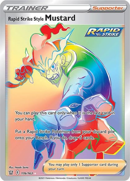 Rapid Strike Style Mustard (Secret), SWSH05: Battle Styles 176/163