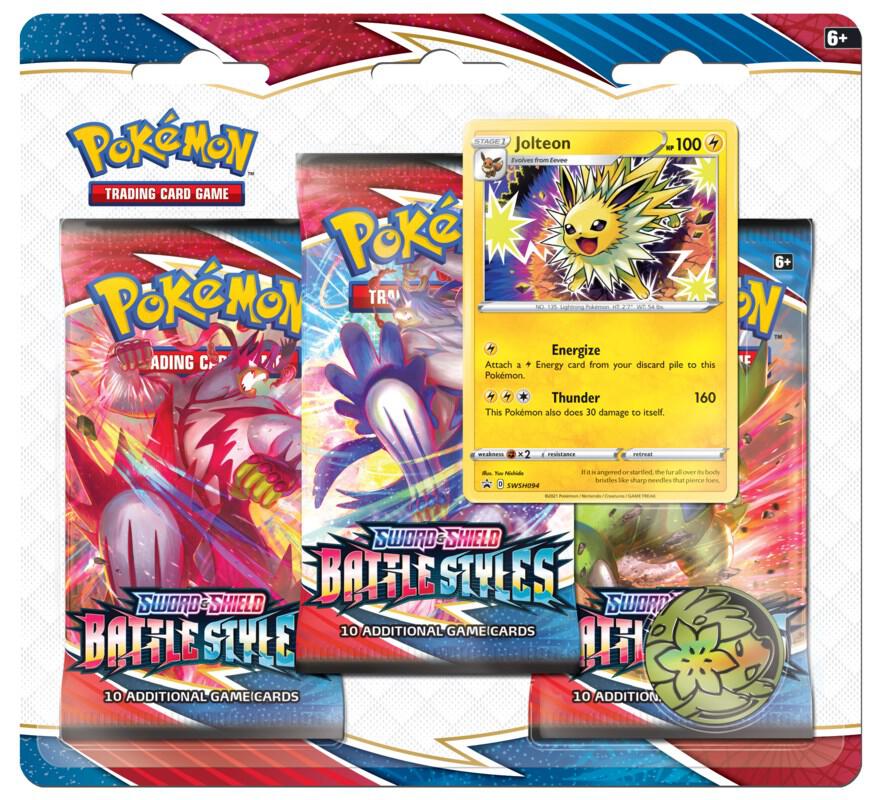 Battle Styles 3 Pack Blister [Jolteon], SWSH05: Battle Styles P229282