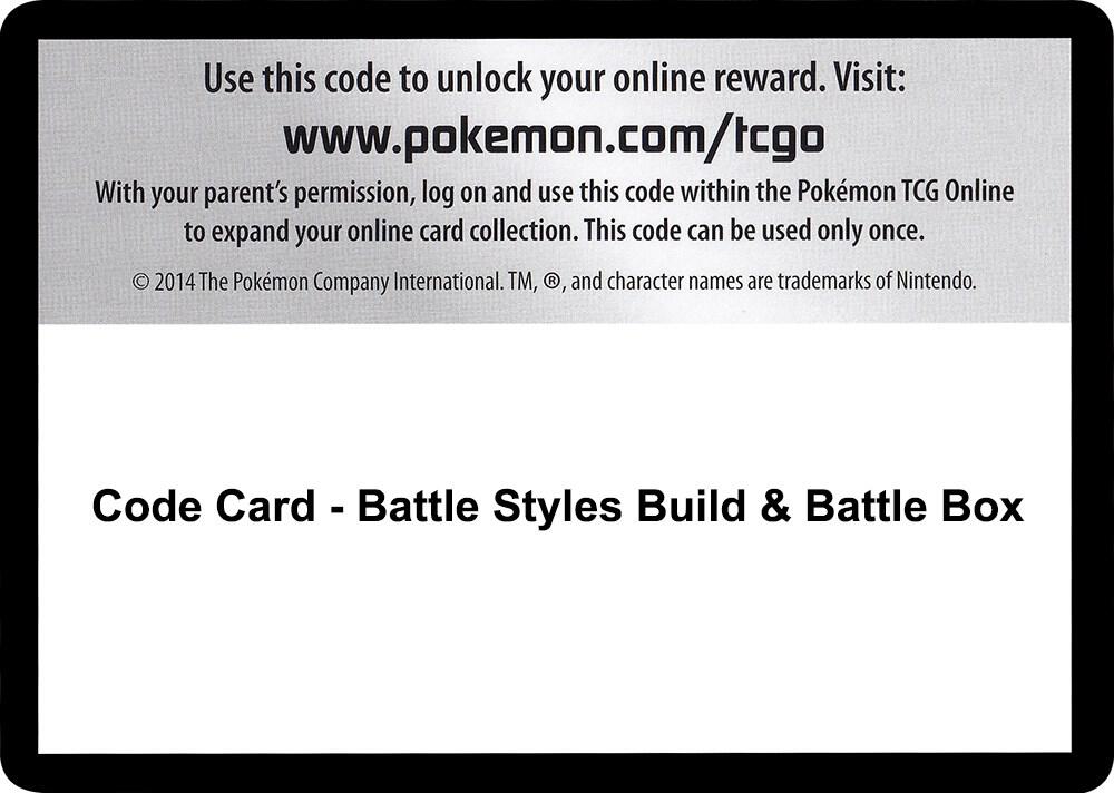 Code Card - Battle Styles Build & Battle Box, SWSH05: Battle Styles P251483