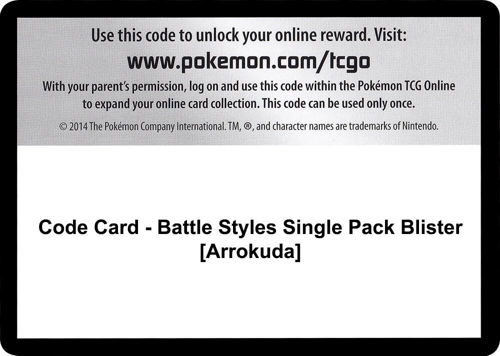 Code Card - Battle Styles Single Pack Blister [Arrokuda], SWSH05: Battle Styles P251499
