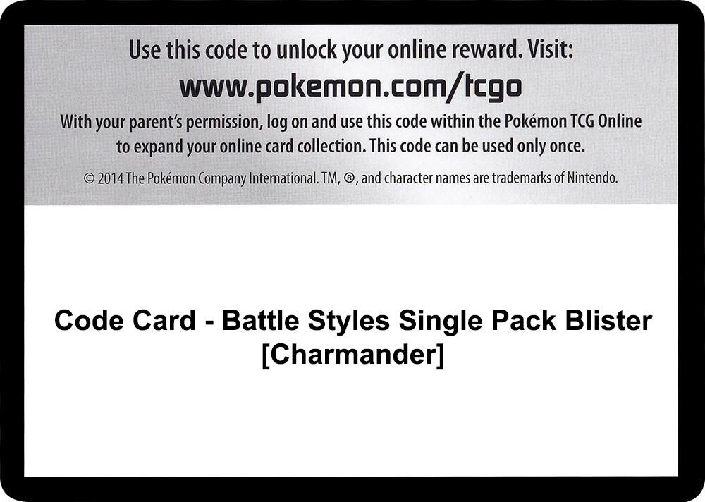 Code Card - Battle Styles Single Pack Blister [Charmander], SWSH05: Battle Styles P251501