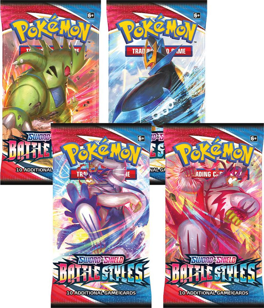 Battle Styles Booster Pack Art Bundle [Set of 4], SWSH05: Battle Styles P265321