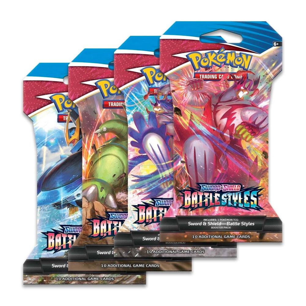 Battle Styles Sleeved Booster Pack Art Bundle [Set of 4], SWSH05: Battle Styles P487794