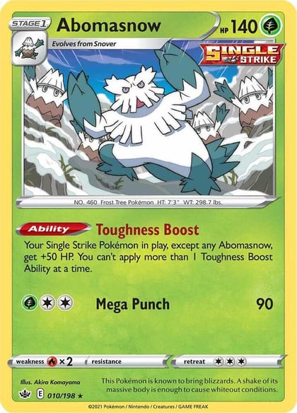 Abomasnow, SWSH06: Chilling Reign 010/198